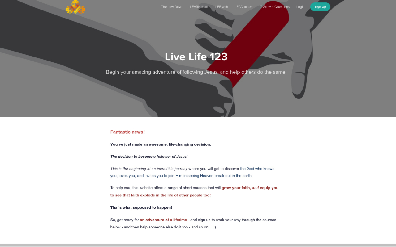 Screenshot of Live Life 123