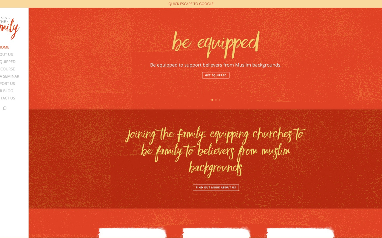 Screenshot of Joining the Family