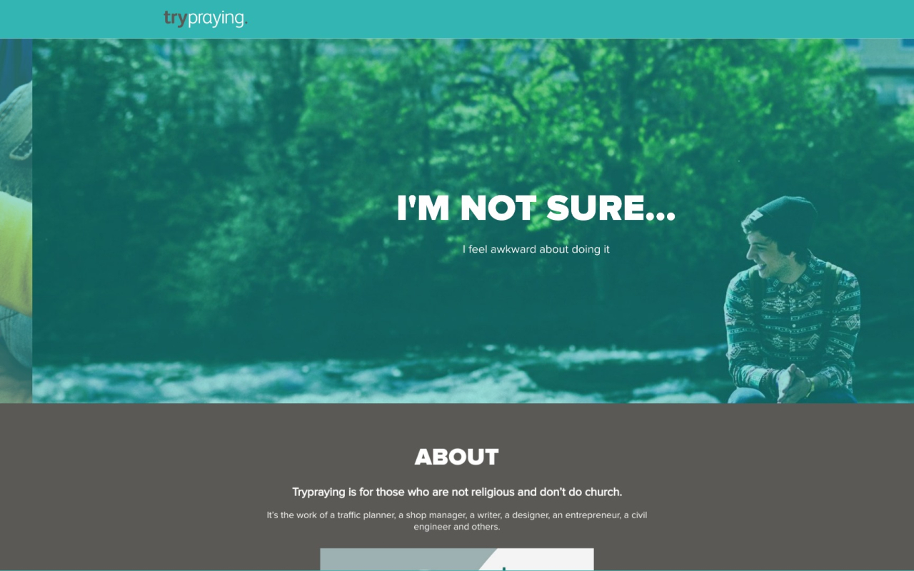 Screenshot of trypraying