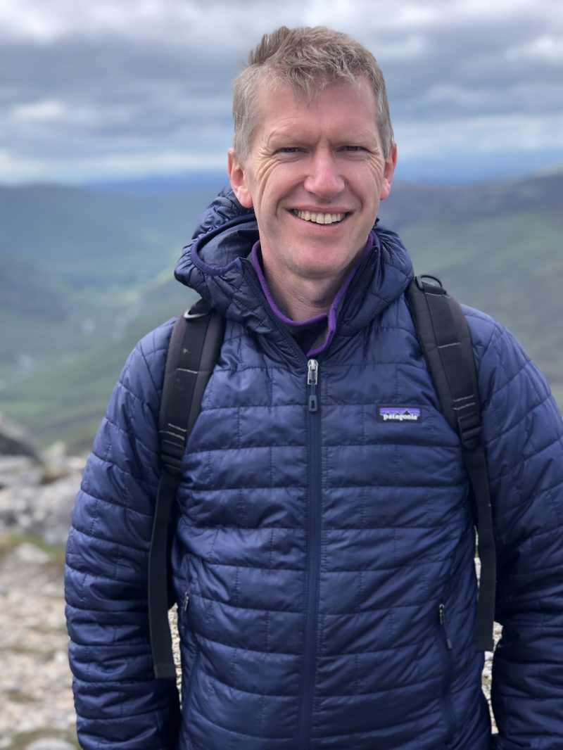 Andy Bannister up mountain